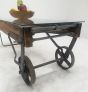 Edwardian industrial truck barrow coffee table