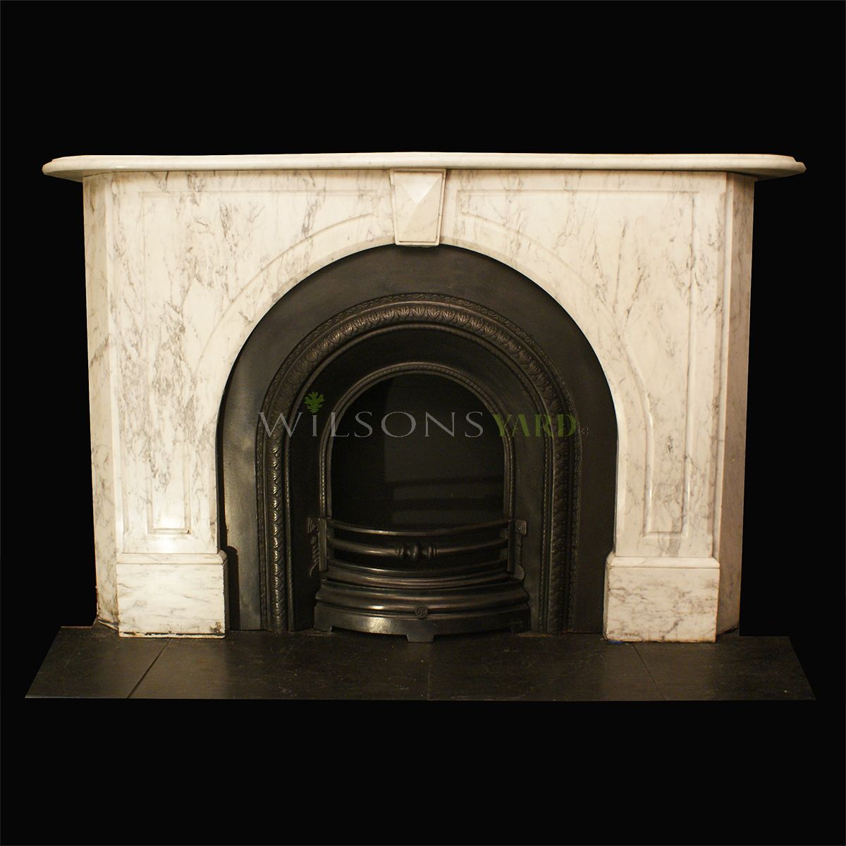 Stunning Carrara Marble Fireplace   Dsc03445 1 