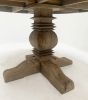 Colonial reclaimed round dining table