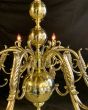 Impressive large Georgian styled Brass chandelier 