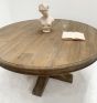 Colonial reclaimed round dining table