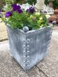 Vintage style quare planter 