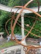 Blacksmith forged Armillary sphere garden sculpture