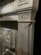 Stylish original Victorian tiled cast iron fireplace 