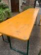 German beer keller table with two benches