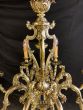 Restored 8 arm French foliate chandelier 