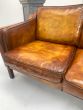 Large vintage Scandinavian 3 seater settee