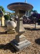 Vintage style garden birdbath