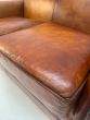 Antique English leather suite