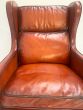 Restored vintage gentleman's wingback chair