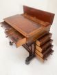 Early Victorian leather topped writing desk