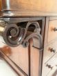 Early Victorian leather topped writing desk