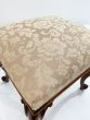 Edwardian upholstered Walnut foot stool