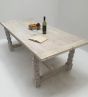 Natural refectory dining table