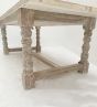 Natural refectory dining table