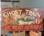 Vintage painted  Ghost Train wall sign