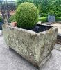 Antique trough planter