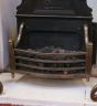 Original antique fire basket / dog grate