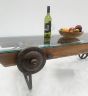 Edwardian industrial truck barrow coffee table