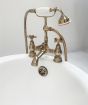 Vintage cast iron single ended slipper bath 