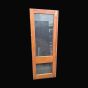 2 Pane Mortice and Tenon Hardwood Door Including Glass