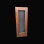 Single Pane Oak Sheeted Door – Waxed Dark Brown