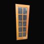 French Style 10 Pane Bevelled Glass Door