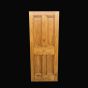 4 Panel Mortise and Tenon Reclaimed Pine Door (Waxed)