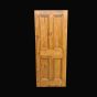 4 Panel Mortise and Tenon Reclaimed Pine Door (Waxed)