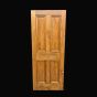 4 Panel Mortise and Tenon Reclaimed Pine Door (Waxed)