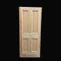 4 Panel Mortise and Tenon Poplar Plain Mould Georgian Door