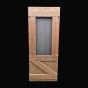 Guinness Board Pine Plank Door - 1 pane (without glass)