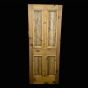 Original 1930’s 3 Panel 1 Stippled Pane, Pine Door