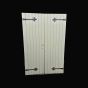 Pair of Painted Barn/Shed Pine Doors