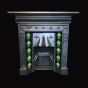 Beautiful vintage Art Nouveau style cast iron fireplace 