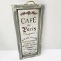 French vintage blue display window "Cafe De Paris"