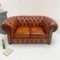 Restored vintage 2 seater button back settee