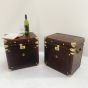 Splendid pair of fully restored Military travel trunks