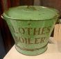 Vintage green metal clothes boiler pot