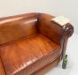 Restored vintage English 3 seater settee