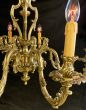 Restored 8 arm French foliate chandelier 