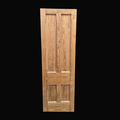 Original 4 Panel Mortise and Tenon Pitch Pine Door