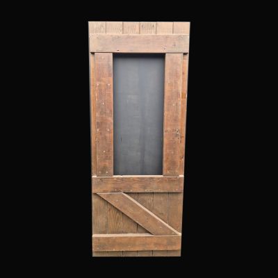 Guinness Board Pine Plank Door - 1 pane (without glass)