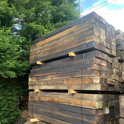 Reclaimed double A Pine railway sleepers (Click For Price)
