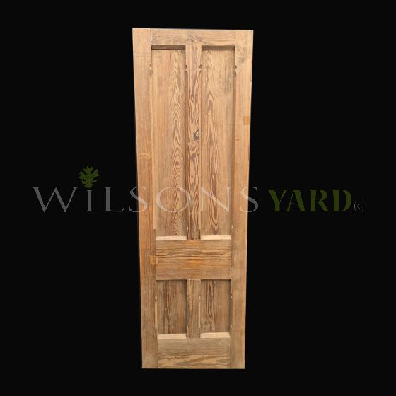 Original 4 Panel Mortise and Tenon Pitch Pine Door