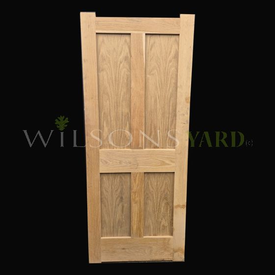 4 Panel Mortise and Tenon Contemporary Oak Door