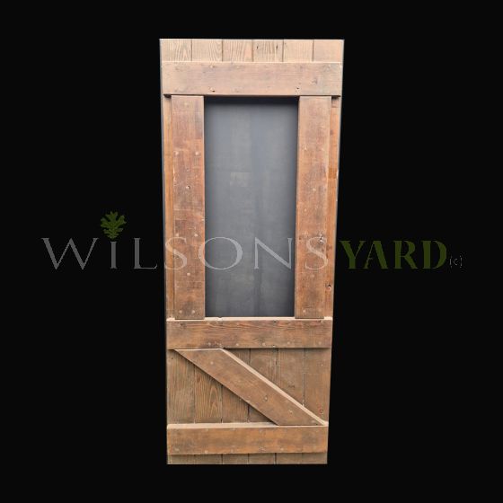 Guinness Board Pine Plank Door - 1 pane (without glass)