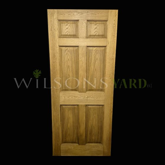 6 Panel Oak Vaneer Door