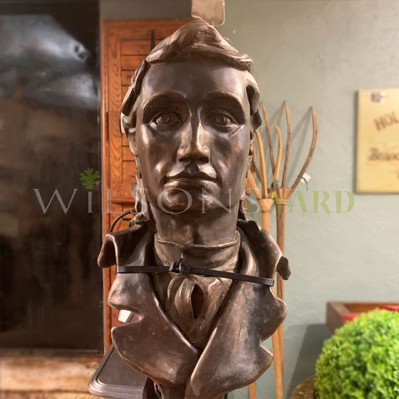 Vintage cast Bronze bust 