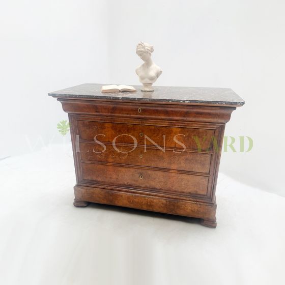 19TH Century marble top commode